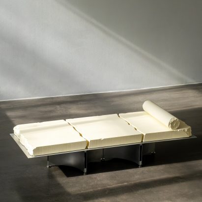 Bed with foam cover