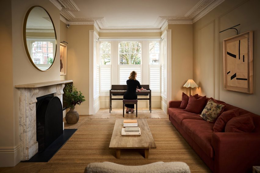 Woman playing piano